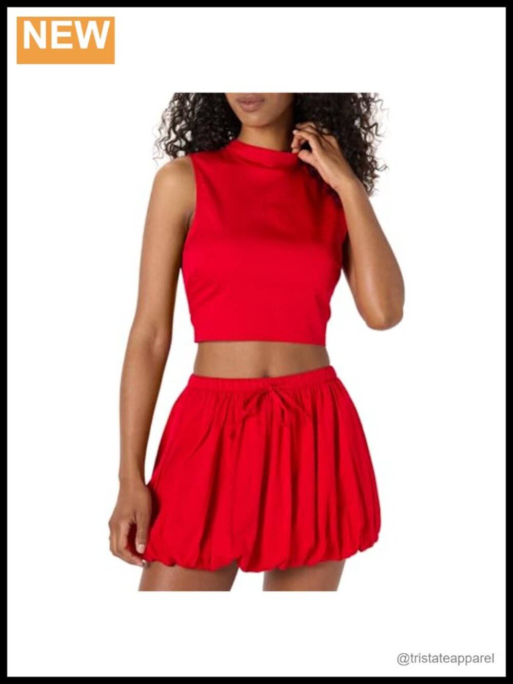 Sleeveless Tie Back Cotton Blouse Fitted Top